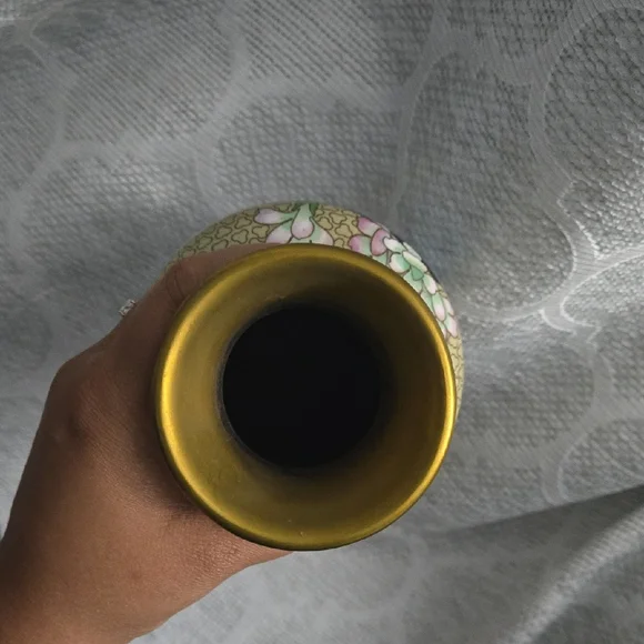 Cloisonne Vase with Wooden Stand - Picture 8 of 10